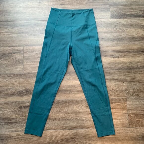 Girlfriend Collective Compressive High-Rise Legging Moss Green Cropped, Size S - Picture 3 of 6